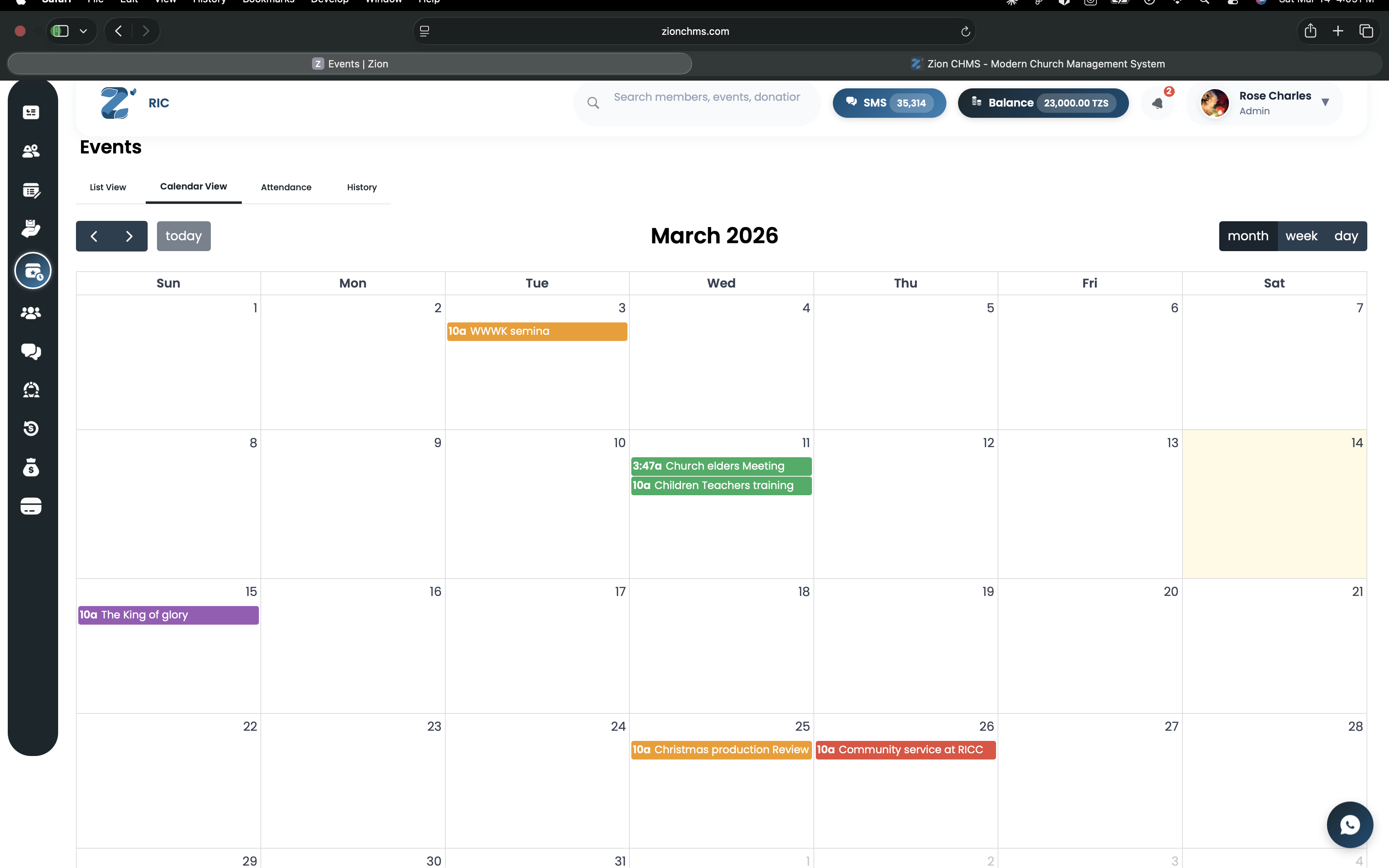 Event Calendar
